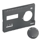 PERRY ELECTRIC - Frontalino e manopola di finitura Antracite metallizzato lucido per termostati TE313/MC