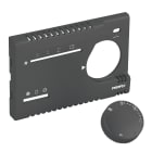 PERRY ELECTRIC - Frontalino di finitura Antracite metallizzato lucido per termostati 1TI TEF365/MC