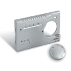 PERRY ELECTRIC - Frontalino e manopola di finitura Silver Lucido per termostati TEF365/MC