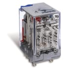PERRY ELECTRIC - Relè industriale MIDI 4 contatti 24V c.c. Alimentazione 24V c.c. 2 contatti in scambio 5A/250V