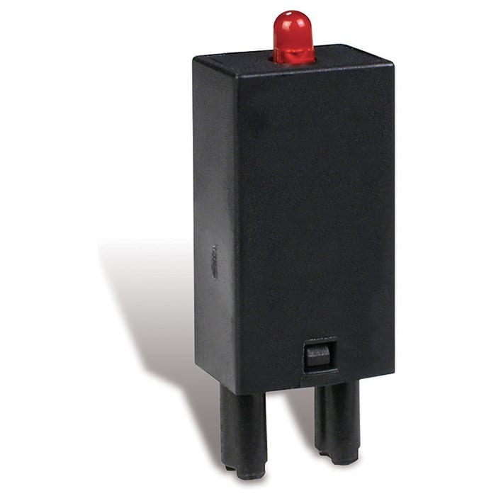 PERRY ELECTRIC - Modulo con RC per protezione in c.a. contro sovratensione da bobina aperta 24-60V c.a. 1RE52D