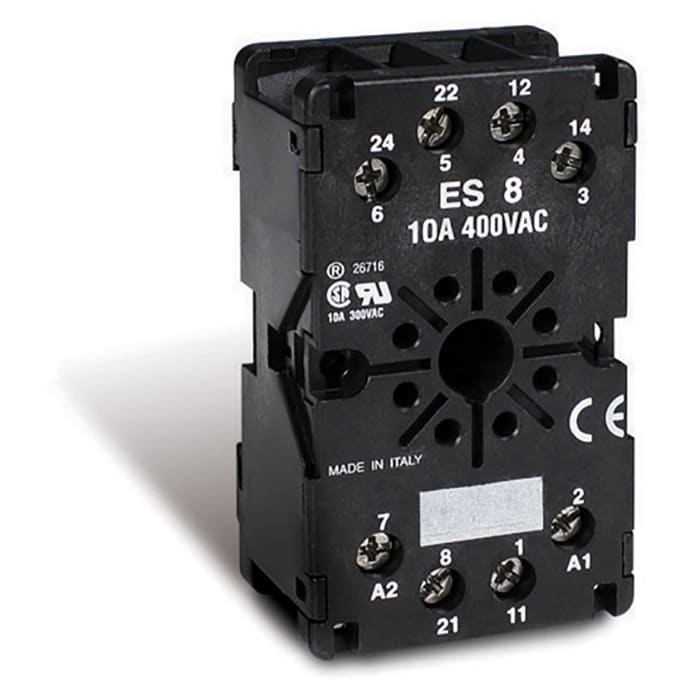 PERRY ELECTRIC - Zoccolo OCTAL morsetti a bussola 1REES8