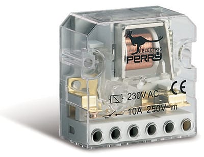 PERRY ELECTRIC - Relè impulsi elettromeccanico 12V c.a.