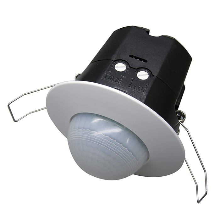 PERRY ELECTRIC - Sensore di presenza a raggi infrarossi ad incasso in controsoffitti - IP20