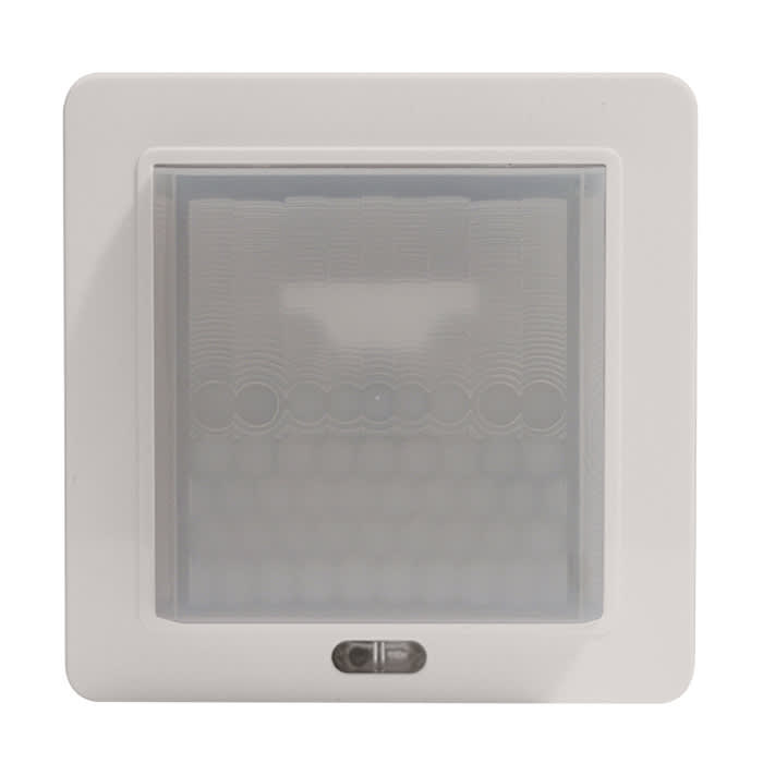 PERRY ELECTRIC - Rilevatore di movimento ad incasso scatola tonda, lente bianca - IP40
