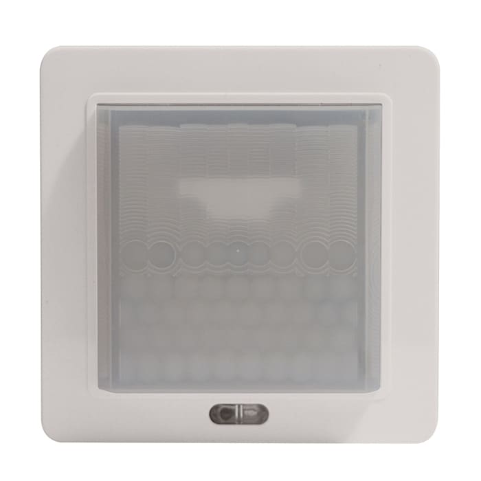 PERRY ELECTRIC - Rilevatore di movimento ad incasso scatola tonda, lente bianca - IP40