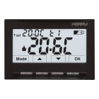 PERRY ELECTRIC - Termostato digitale ad incasso 3V serie MOON - SOFT TOUCH