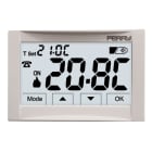 PERRY ELECTRIC - Termostato digitale ad incasso 3V serie MOON TOUCH SCREEN