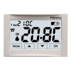 PERRY ELECTRIC - Termostato digitale ad incasso 3V serie MOON TOUCH SCREEN