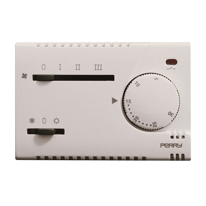 PERRY ELECTRIC - Termostato elettronico serie 230V MODULO per Fan-coil