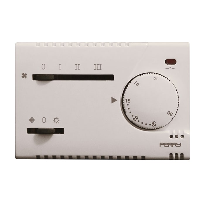 PERRY ELECTRIC - Termostato elettronico serie 230V MODULO per Fan-coil