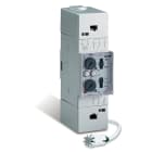 PERRY ELECTRIC - Termostato elettronico con regolazione su 2 livelli di temperatura. Comfort e Riduzione modulare 2 DIN