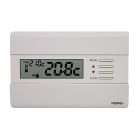 PERRY ELECTRIC - Termostato digitale 3V serie SLIM, colore bianco
