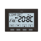 PERRY ELECTRIC - Termostato digitale a menù 3V serie NEXT colore antracite