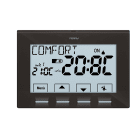 PERRY ELECTRIC - Termostato digitale a menù 3V serie NEXT colore antracite