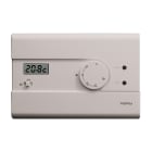 PERRY ELECTRIC - Termostato digitale 230V serie SLIM con comando ON/OFF/RIDUZIONE NOTTURNA colore bianco