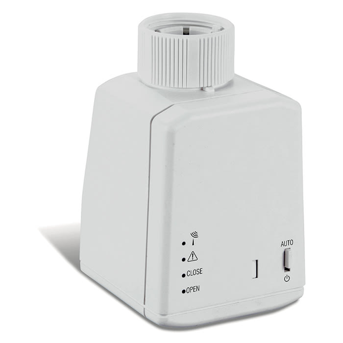 PERRY ELECTRIC - Valvola elettronica per termosifoni con ricetrasmettitore radio 868.35MHz colore bianco 1TXVTRX02