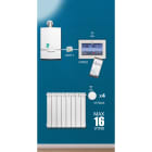 PERRY ELECTRIC - Kit cronotermostato multizona WI-FI con caldaietta OpenTherm + 4 valvole elettroniche