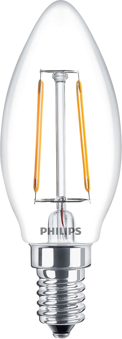 PHILIPS LIGHTING - CLA LEDCANDLE ND 2-25W B35 E14 827 CL PHILEDCAN25E14
