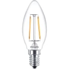 PHILIPS LIGHTING - CLA LEDCANDLE ND 2-25W B35 E14 827 CL PHILEDCAN25E14