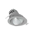 PHILIPS LIGHTING - LuxSpace Accent Performance Adjustable, 38.5W, D155mm, 4700lm, 2700K, Fascio extra largo, Riflettore PerfectAccent, Argento, IP20 RS781B 49S/827 PSU-E VWB SI