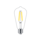 PHILIPS LIGHTING - Lampadine LED in vetro MASTER Value - LED-lamp/Multi-LED - Consumo energetico: 5.9 W - Classe di efficienza energetica: D - Temperatura del colore MAS VLE LEDBULB D5.9-60W E27 927 ST64CLG.