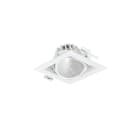 PHILIPS LIGHTING - GreenSpace Accent Gridlight Gen2, 1 spot, 30 W, cutout 154x154mm, 3800 lm, 2700 K, Fascio medio, Alluminizzata, Bianco, IP20 GD351B 39S/827 PSU-E MB FG WH