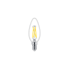 PHILIPS LIGHTING - Lampadine a oliva e sferiche LED MASTER in vetro - Consumo energetico: 2.5 W - Classe di efficienza energetica: D' - MAS LEDCANDLEDT2.5-25W E14 B35 CL G - LED-lamp/Multi-LED MLCAN25927E14
