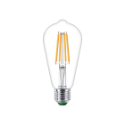 PHILIPS LIGHTING - Lampadina MASTER UltraEfficient LED Multi-LED Consumo energetico 4 W Classe di efficienza energetica A MAS LEDBULBND4-60W E27 827 ST64 CL G UE.