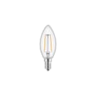 PHILIPS LIGHTING - Lampadine a oliva e sferiche LED CorePro in vetro G - Consumo energetico: 2 W - Classe di efficienza energetica: E - COREPRO LEDCANDLEND 2-25W E14B35 827CL G.