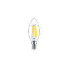 PHILIPS LIGHTING - Lampadine a oliva e sferiche LED MASTER in vetro G di qualità - LED-lamp/Multi-LED - Consumo energetico: 3.4 W - Classe di efficienza energetica: D' MAS VLE LEDCANDLED3.4-40W E14 B35 927CLG.