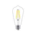 PHILIPS LIGHTING - Lampadine LED in vetro MASTER Value - LED-lamp/Multi-LED - Consumo energetico: 5.9 W - Classe di efficienza energetica: D - Temperatura del colore MAS VLE LEDBULB D5.9-60W E27 927 ST64CLG.