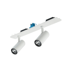 PHILIPS LIGHTING - GreenSpace Evo Mini, proiettore doppio per Maxos fusion trunking, 3D stampato, 44.6 W, D65 mm, 5400 lm, PremiumWhite, 3000 K, CRI90, DALI, Interact.
