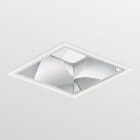 PHILIPS LIGHTING - LuxSpace quadrato, incasso, 7.9 W, 200x200 mm, 1200 lm, 3000 K, DALI, Interact Ready, UGR19, Riflettore speculare C, VLC, IP20.