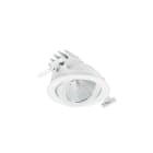 PHILIPS LIGHTING - LuxSpace Accent Compact, 19.6 W, D125 mm, 2600 lm, 2700 K, Fascio largo, Riflettore PerfectAccent, Bianco, IP20, RS771B 27S/827 PSU-E WB WH.