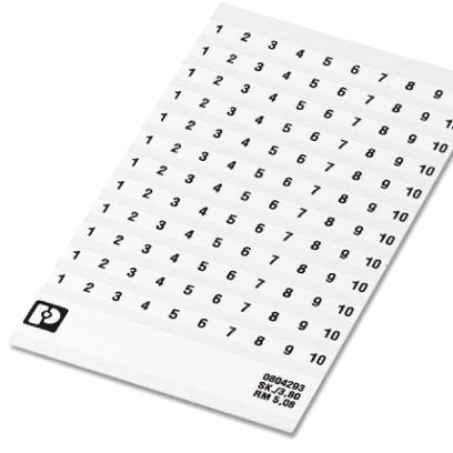 PHOENIX CONTACT - SK 5,08/3,8: 1-250 SIGLATURA ADESIVA