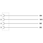 PHOENIX CONTACT - SAC-4P-10,0-PVC/M 8FR BK VA CAVO SENS/AT
