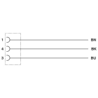 PHOENIX CONTACT - SAC-3P-10,0-PVC/M 8FS BK VA CAVO SENS/AT