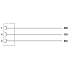 PHOENIX CONTACT - SAC-3P-10,0-PVC/M 8FS BK VA CAVO SENS/AT