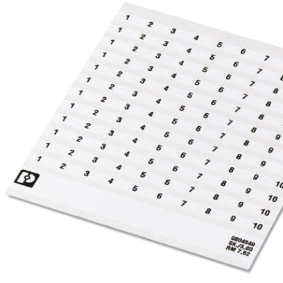 PHOENIX CONTACT - SK 7,62/3,8:FORTL.ZAHLEN SIGLATURA