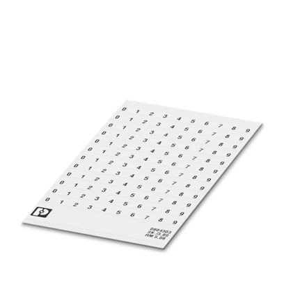 PHOENIX CONTACT - SK 5,08/3,8: 0-9 SCHEDA DI SIGLATURA 0804303