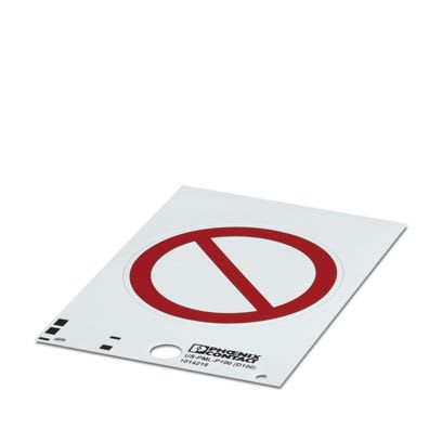 PHOENIX CONTACT - US-PML-P100 (D100) CARTELLO DI DIVIETO 1014218