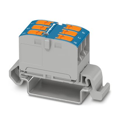 PHOENIX CONTACT - PTVFIX 6X2,5-NS35A BU BLOCCO DISTRIB.