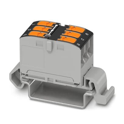 PHOENIX CONTACT - PTVFIX 6X2,5-NS35A BK BLOCCO DISTRIB.