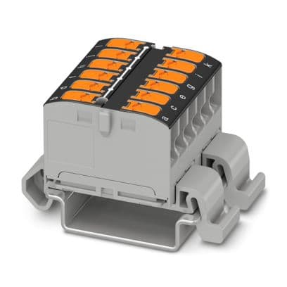 PHOENIX CONTACT - PTVFIX 12X2,5-NS35A BK BLOCCO DISTRIB.