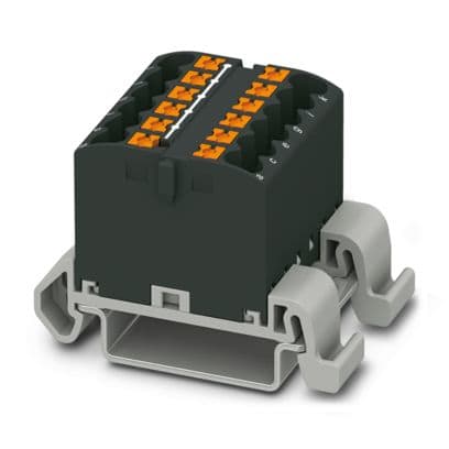 PHOENIX CONTACT - PTFIX 12X2,5-NS35A BK MORS. DI DISTRIBUZ