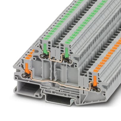 PHOENIX CONTACT - PTTBV 2,5/U-OG/O-GN MORSETTO A DUE PIANI