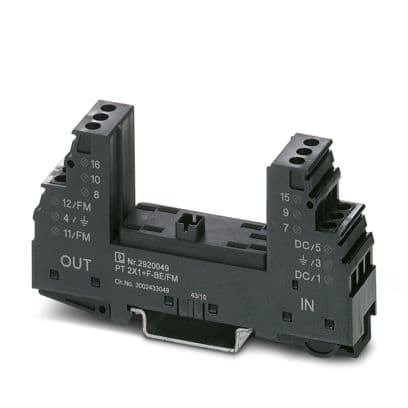 PHOENIX CONTACT - PT 2X1+F-BE/FM ELEM. BASE SPD SEGNALI