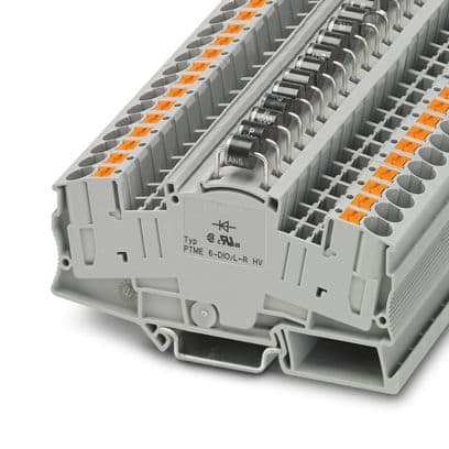 PHOENIX CONTACT - PTME 6-DIO/L-R HV MORSETTO PASSANTE PUSH