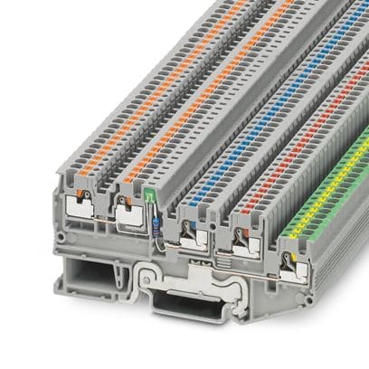PHOENIX CONTACT - PTIO 1,5/S/4-PE-LED 24 GN MORS. PER SEN/